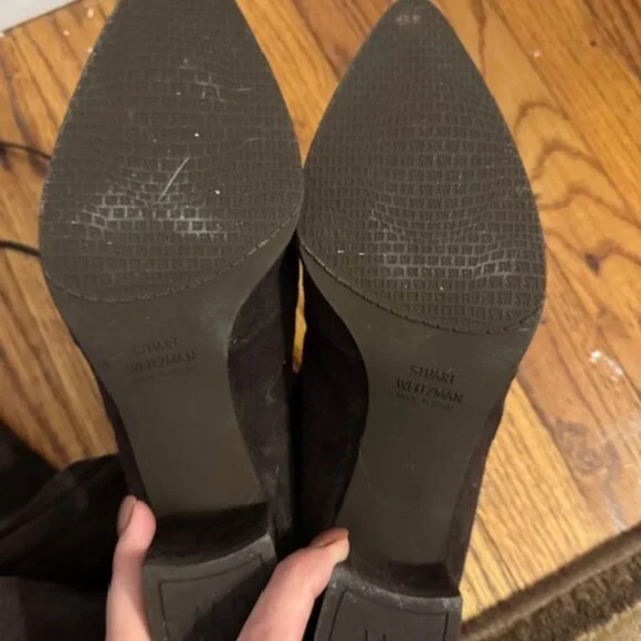 Stuart Weitzman Suede Over the Knee Boots - Picture 3 of 4